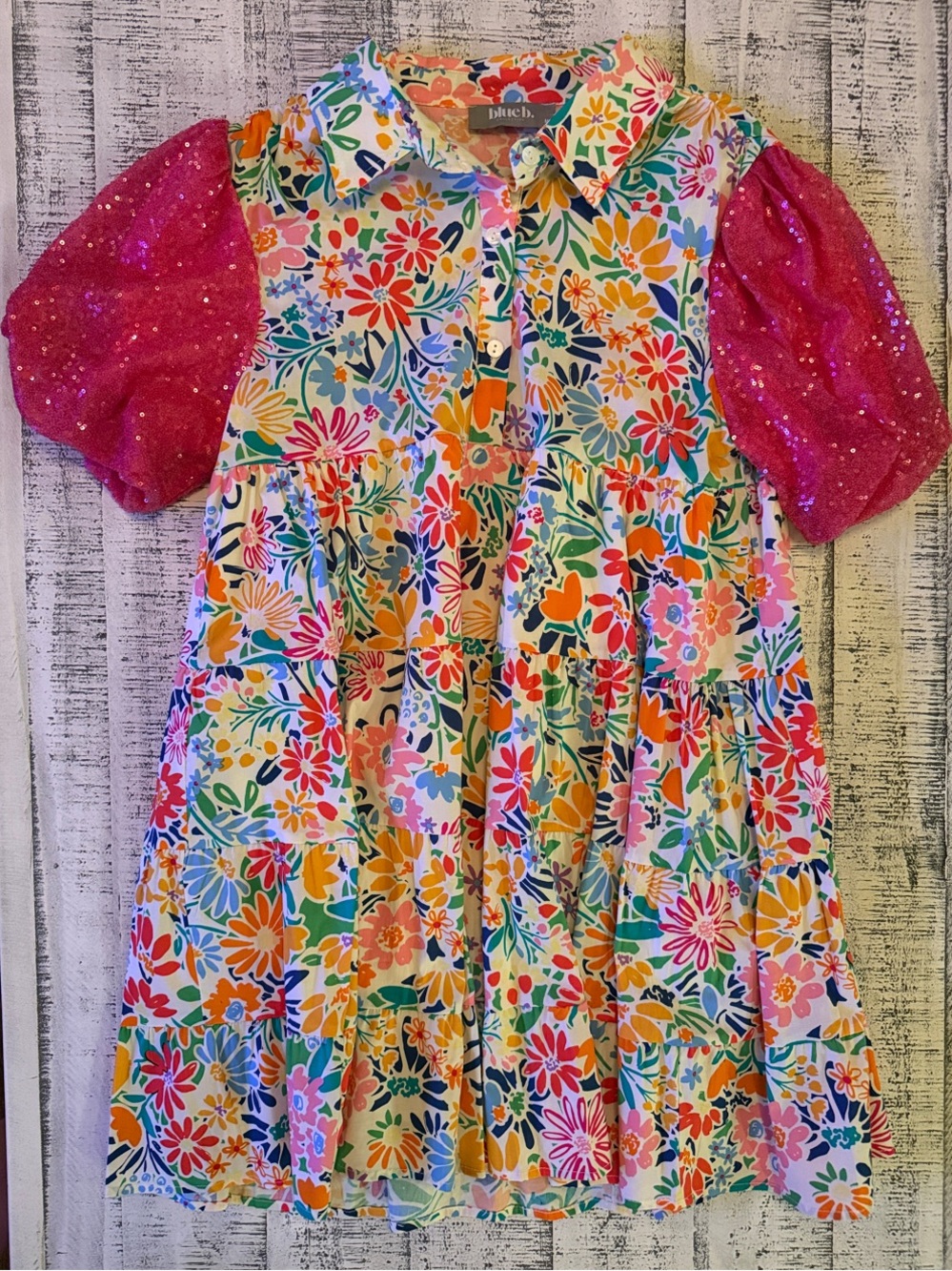 blue b. Collection Adorable Floral Dress— Multicolor